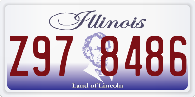IL license plate Z978486