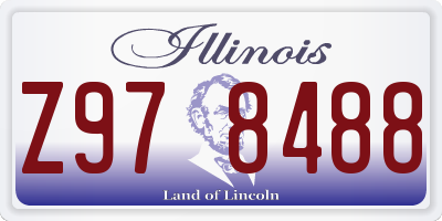 IL license plate Z978488