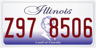 IL license plate Z978506