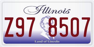 IL license plate Z978507