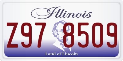 IL license plate Z978509