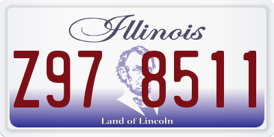 IL license plate Z978511
