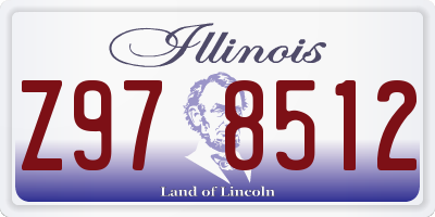 IL license plate Z978512