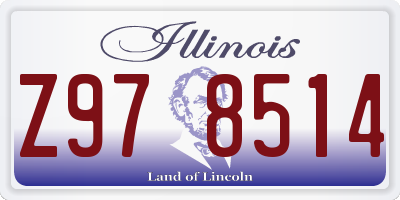 IL license plate Z978514
