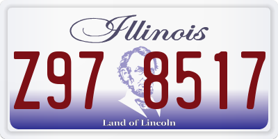 IL license plate Z978517