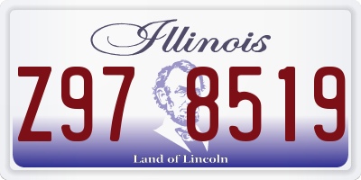 IL license plate Z978519