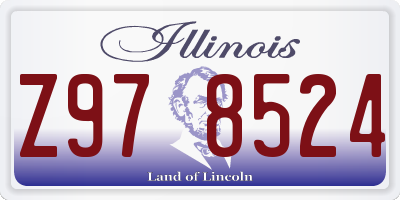 IL license plate Z978524