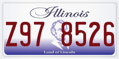 IL license plate Z978526