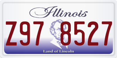 IL license plate Z978527