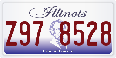 IL license plate Z978528