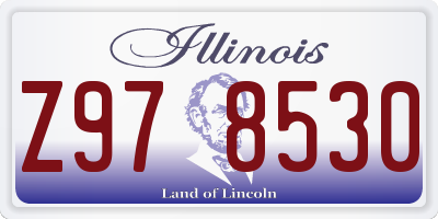 IL license plate Z978530