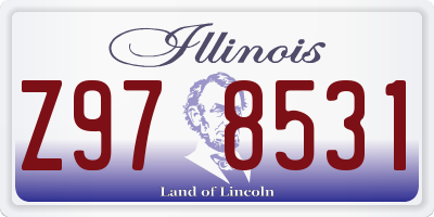 IL license plate Z978531
