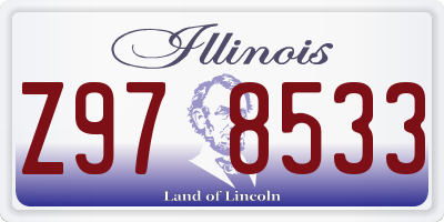 IL license plate Z978533