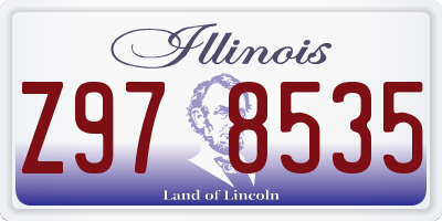 IL license plate Z978535