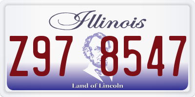 IL license plate Z978547