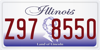 IL license plate Z978550