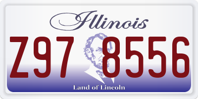IL license plate Z978556