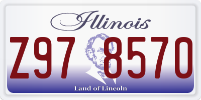 IL license plate Z978570