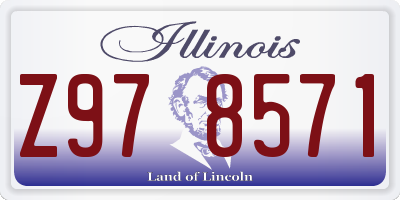 IL license plate Z978571
