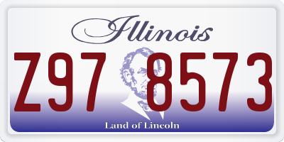 IL license plate Z978573