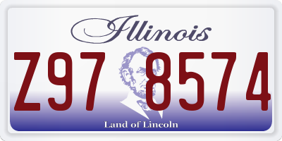 IL license plate Z978574