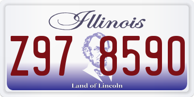 IL license plate Z978590