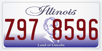 IL license plate Z978596