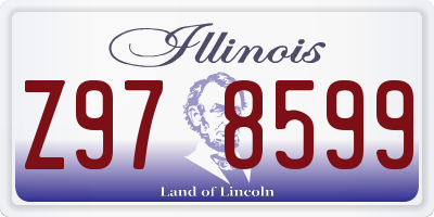 IL license plate Z978599