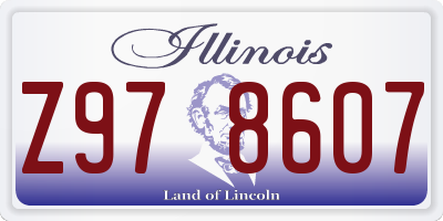 IL license plate Z978607