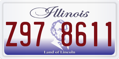 IL license plate Z978611
