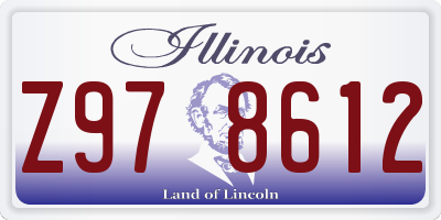 IL license plate Z978612