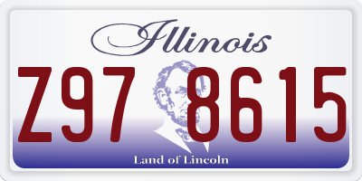 IL license plate Z978615