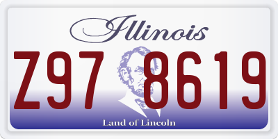 IL license plate Z978619
