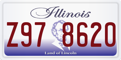 IL license plate Z978620