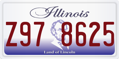 IL license plate Z978625