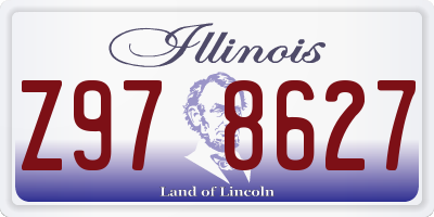 IL license plate Z978627