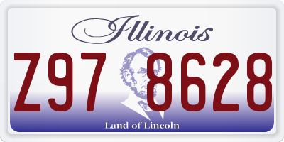 IL license plate Z978628
