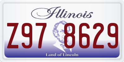 IL license plate Z978629