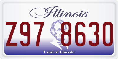 IL license plate Z978630