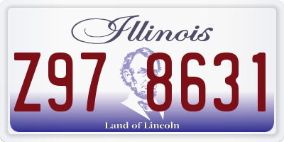 IL license plate Z978631