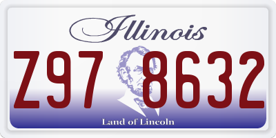 IL license plate Z978632