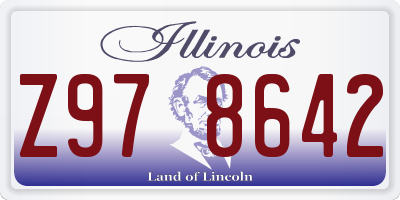 IL license plate Z978642