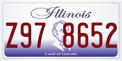IL license plate Z978652