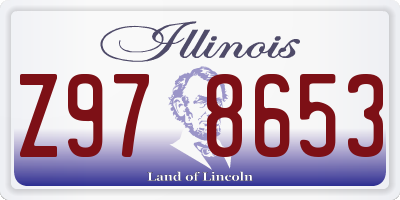 IL license plate Z978653
