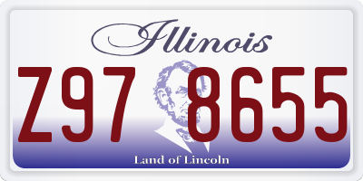 IL license plate Z978655