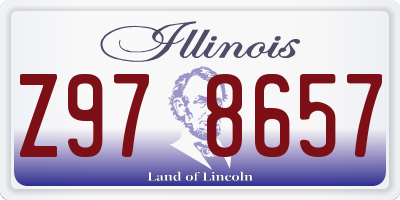 IL license plate Z978657