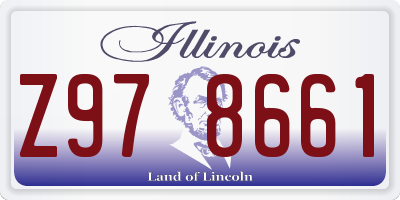 IL license plate Z978661