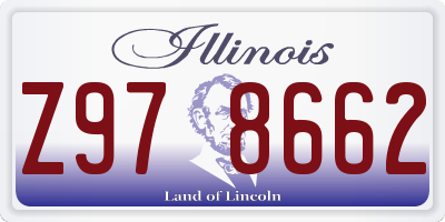 IL license plate Z978662