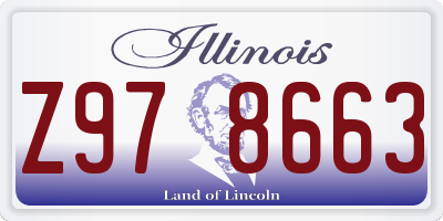 IL license plate Z978663