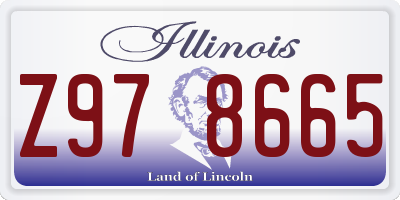 IL license plate Z978665
